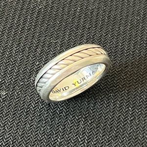 David Yurman Mens classic cable sterling silver ring size 11 $425